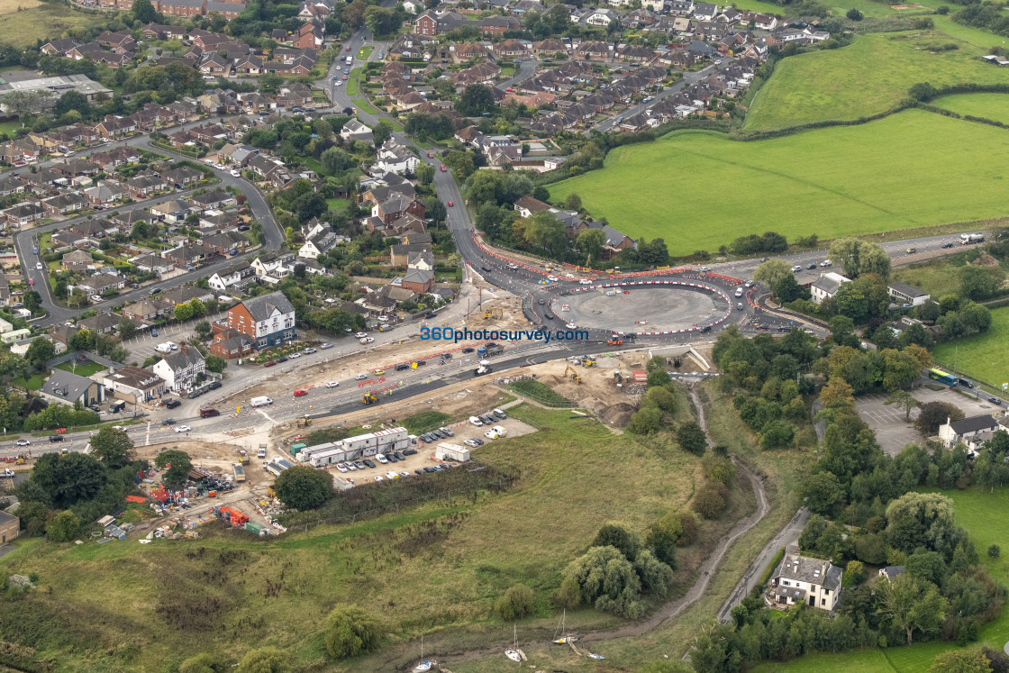 "Poulton aerial Windy Harbour to Skippool bypass 220922" stock image