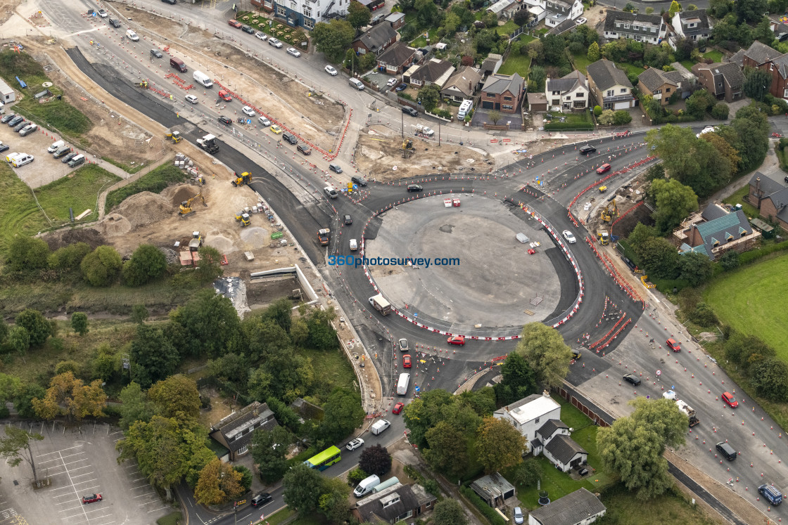 "Poulton aerial Windy Harbour to Skippool bypass 220922" stock image