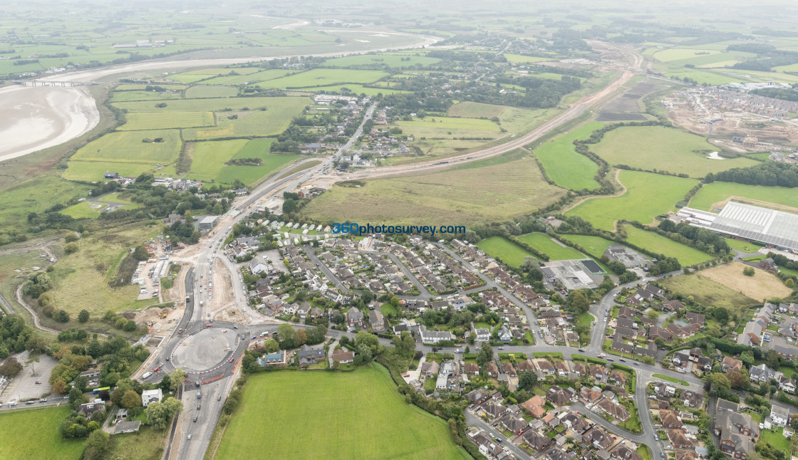 "Poulton aerial Windy Harbour to Skippool bypass 220922" stock image