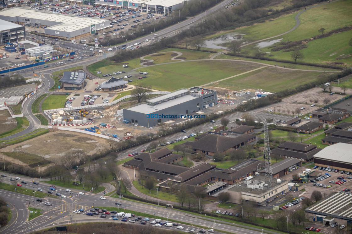 "Leicester aerial photo Everards Meadow 2000105" stock image