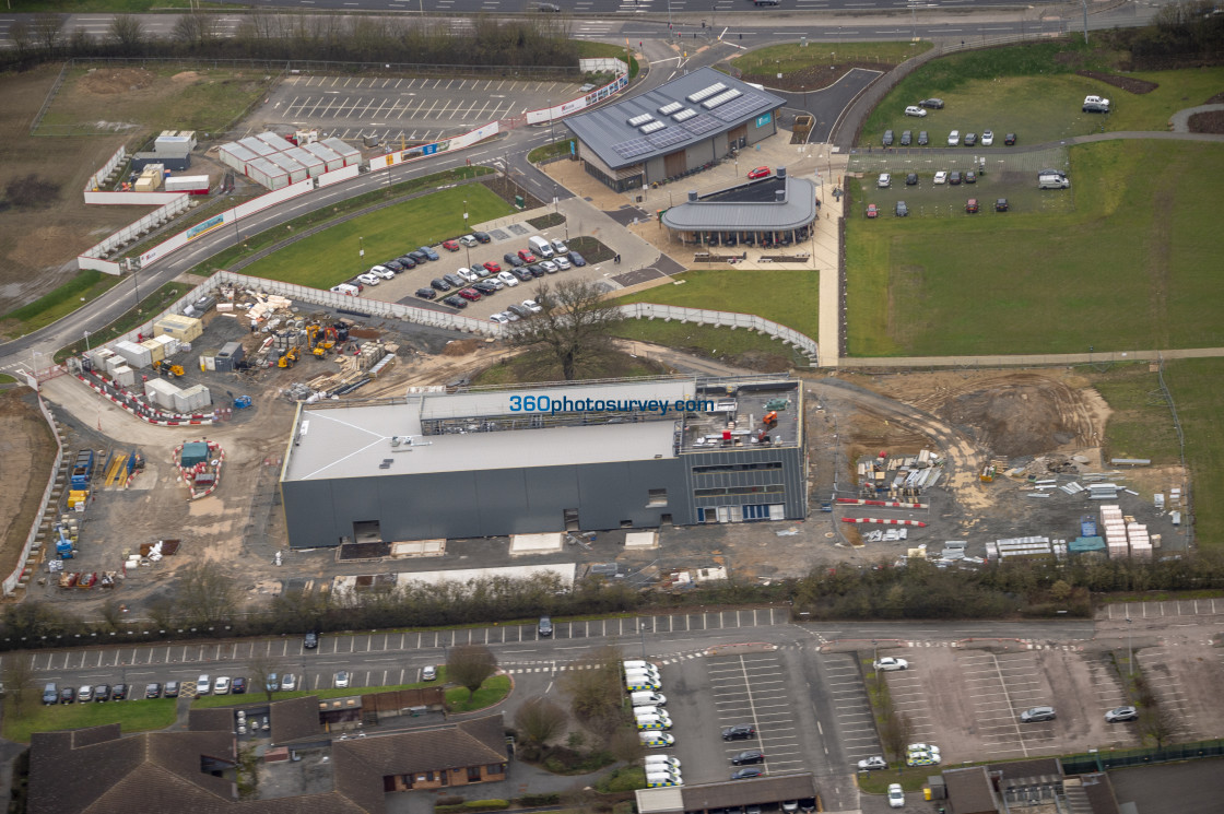 "Leicester aerial photo Everards Meadow 2000105" stock image