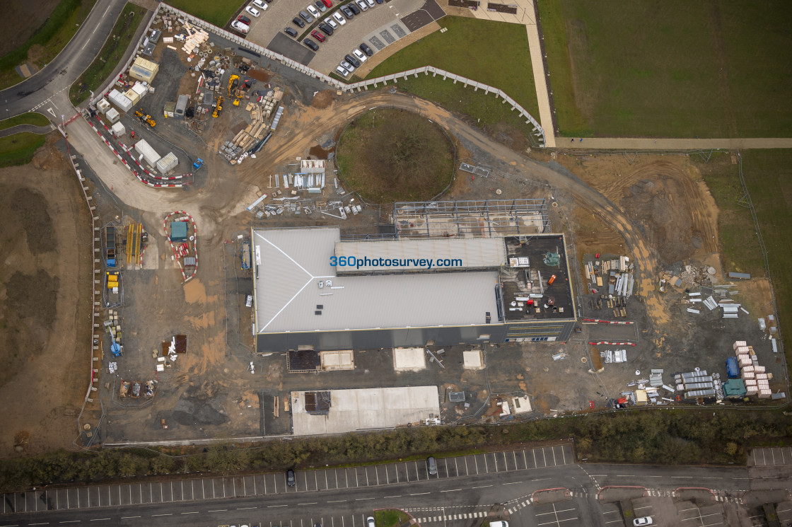 "Leicester aerial photo Everards Meadow 2000105" stock image