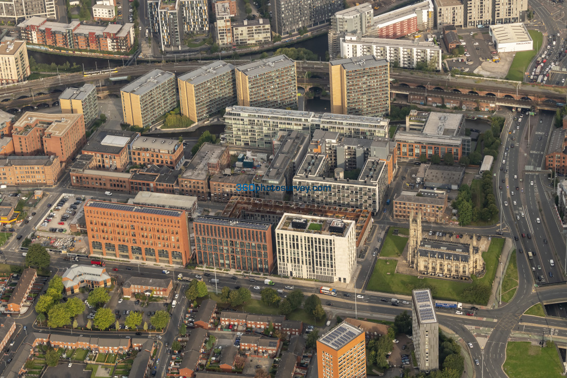 "Manchester aerial photo Hulme 220922 10" stock image