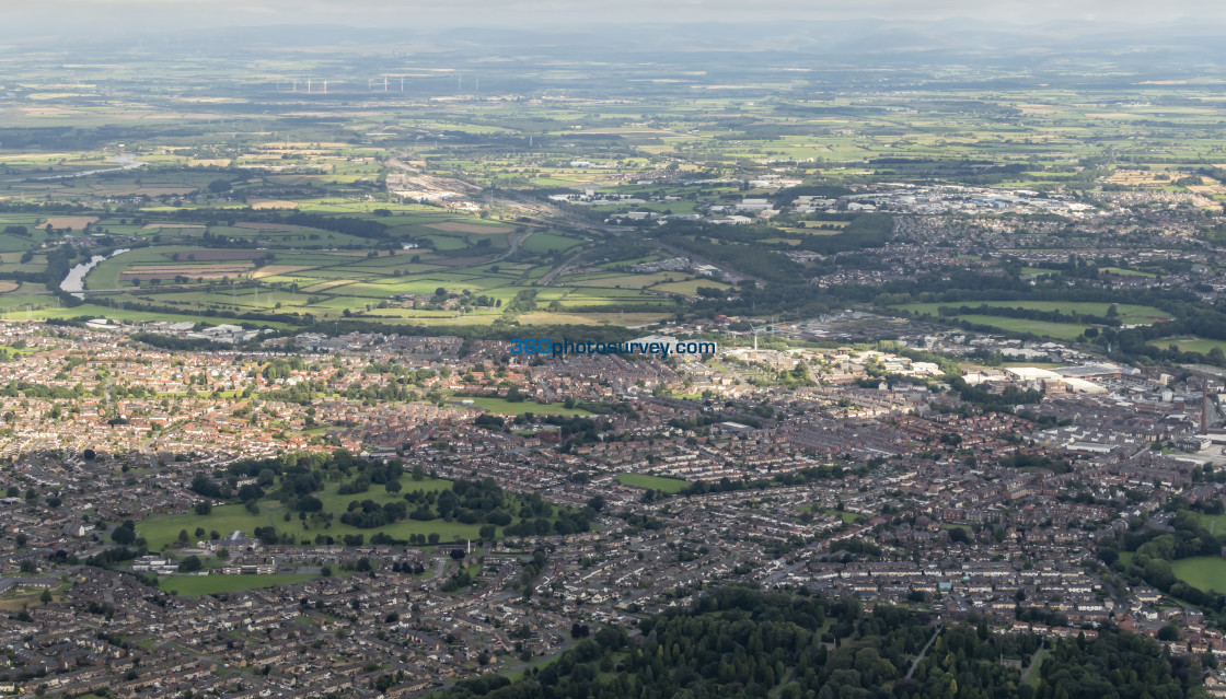 "Carlisle aerial photo carlisle city centre 220829 42" stock image