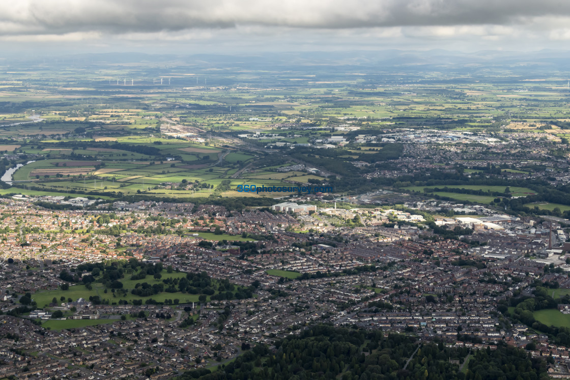 "Carlisle aerial photo carlisle city centre 220829 42" stock image