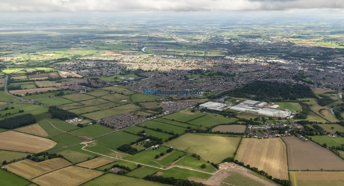 "Carlisle aerial photo carlisle city centre 220829 42" stock image