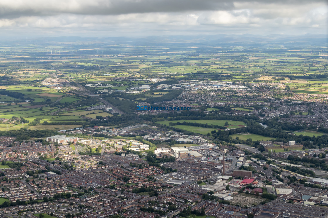 "Carlisle aerial photo carlisle city centre 220829 42" stock image