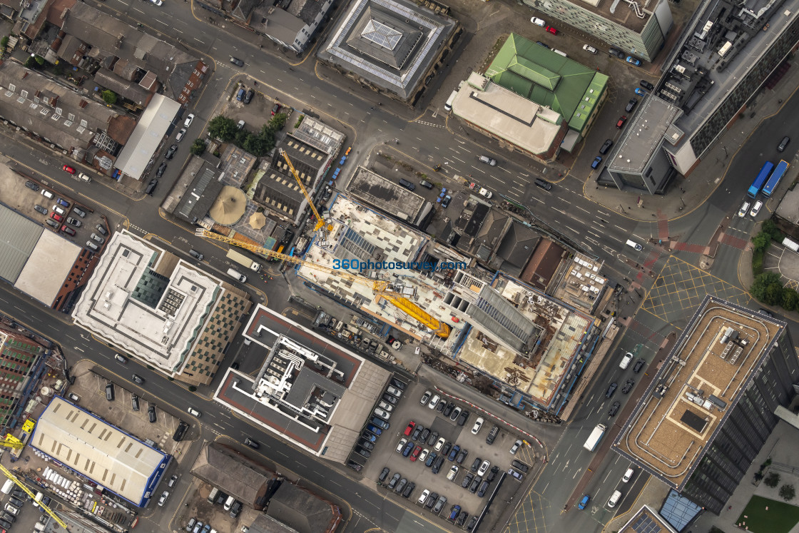 "Manchester aerial photo Rochdale road development 220922 13" stock image