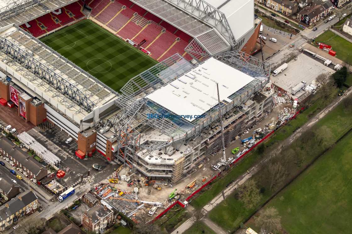 "Liverpool aerial Anfield 230228 7" stock image