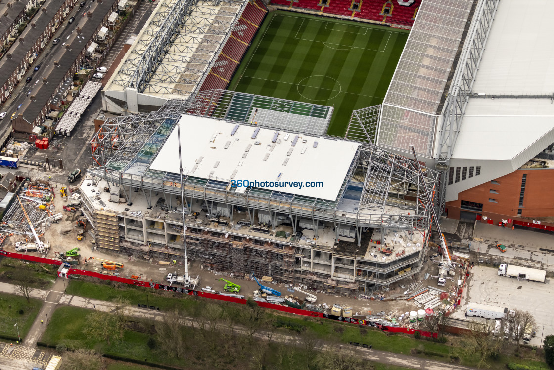 "Liverpool aerial Anfield 230228 7" stock image