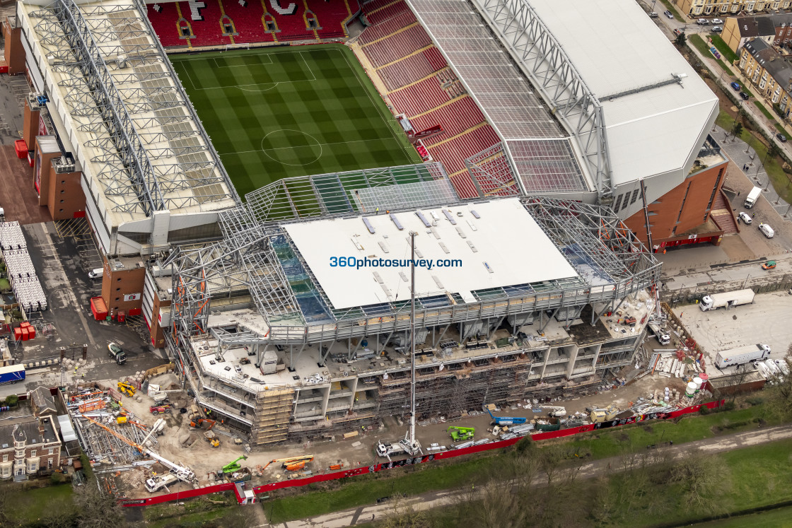 "Liverpool aerial Anfield 230228 7" stock image