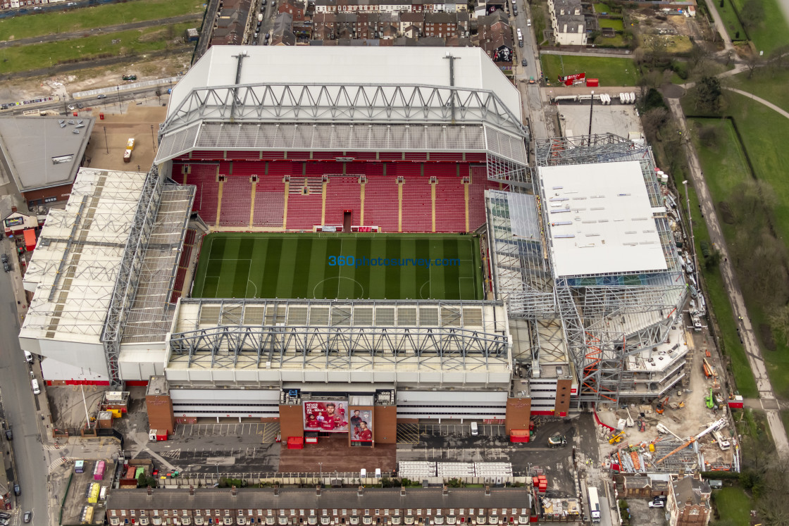 "Liverpool aerial Anfield 230228 7" stock image