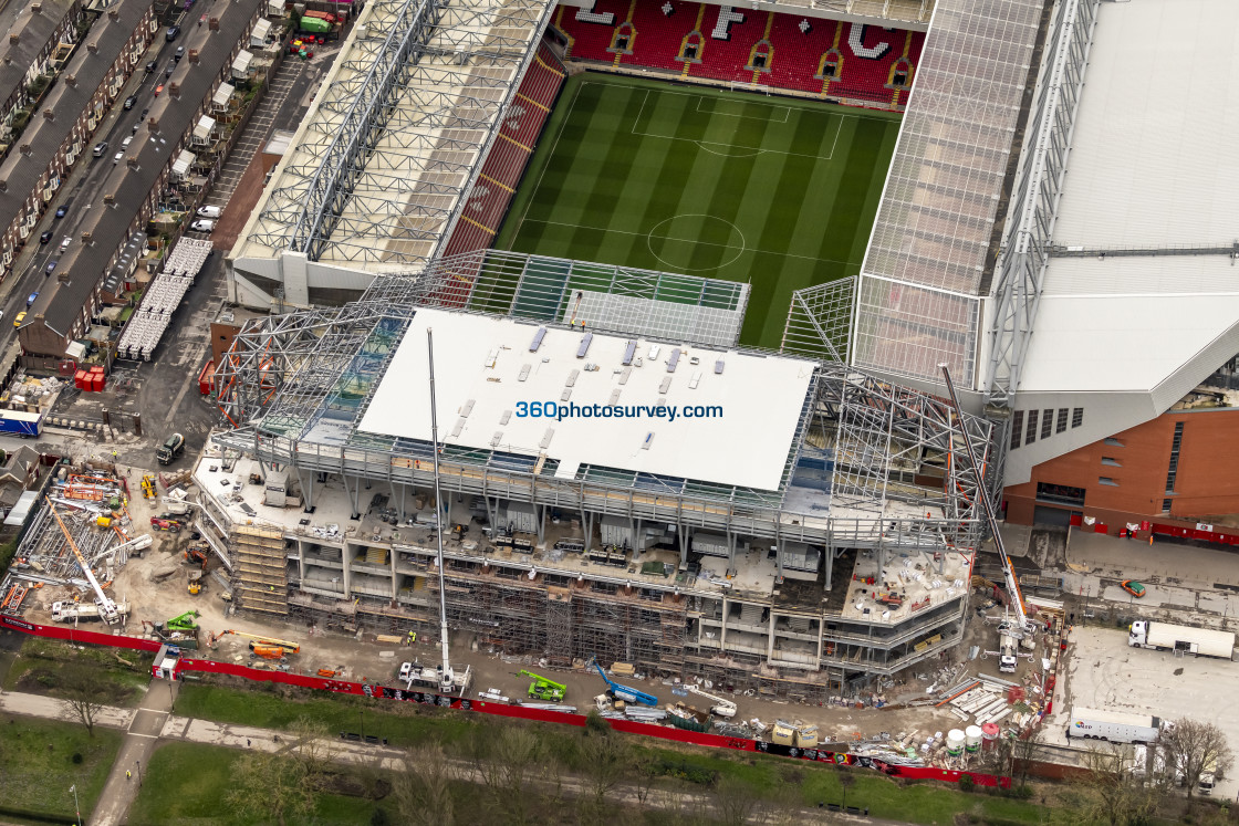 "Liverpool aerial Anfield 230228 7" stock image