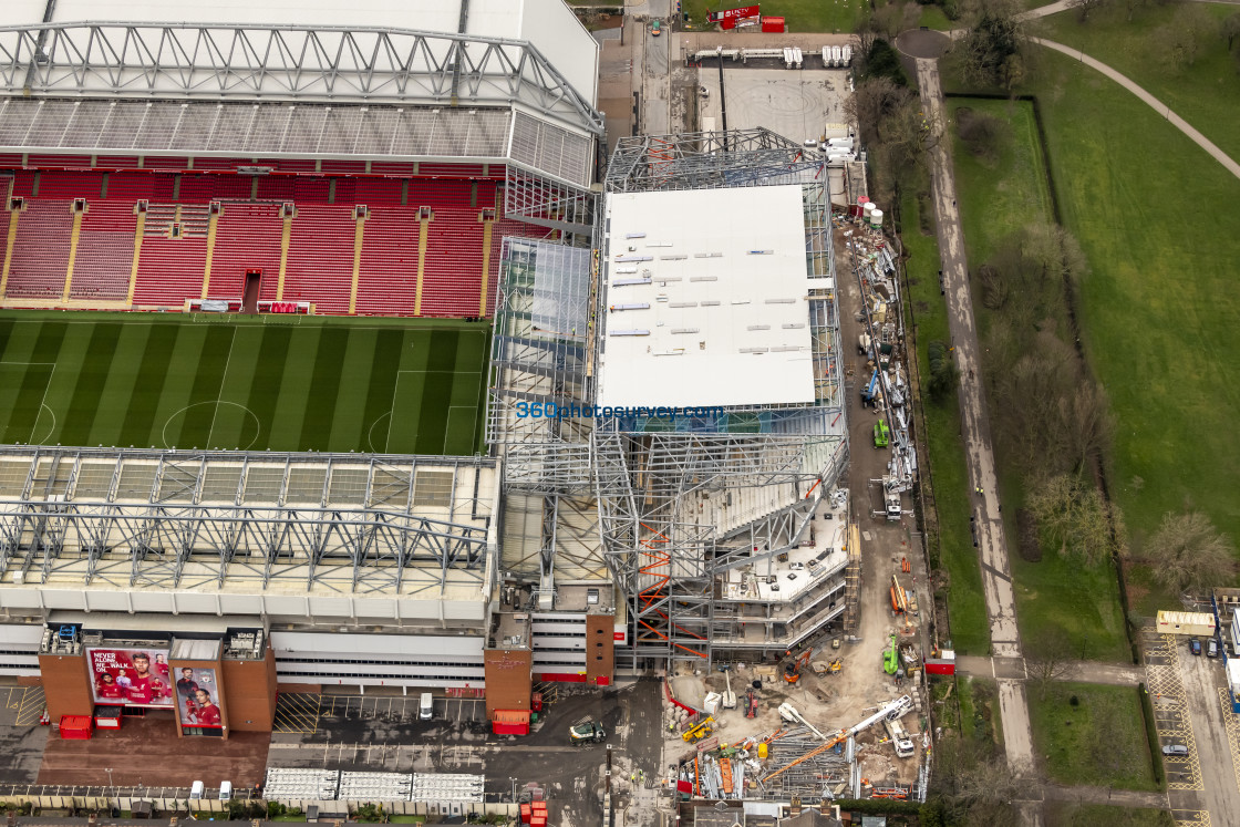 "Liverpool aerial Anfield 230228 7" stock image