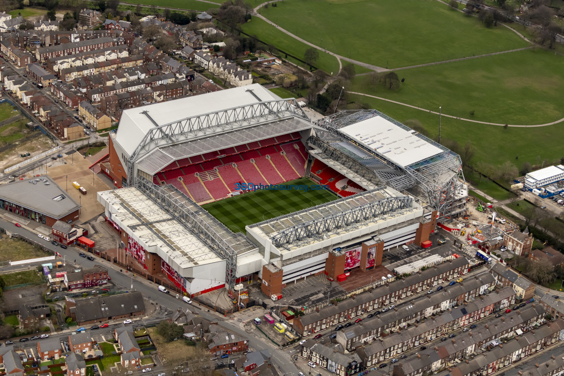 "Liverpool aerial Anfield 230228 7" stock image