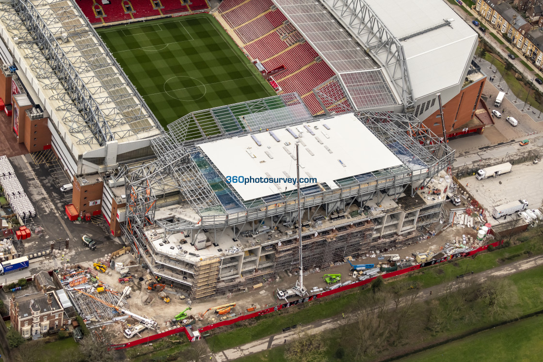 "Liverpool aerial Anfield 230228 7" stock image