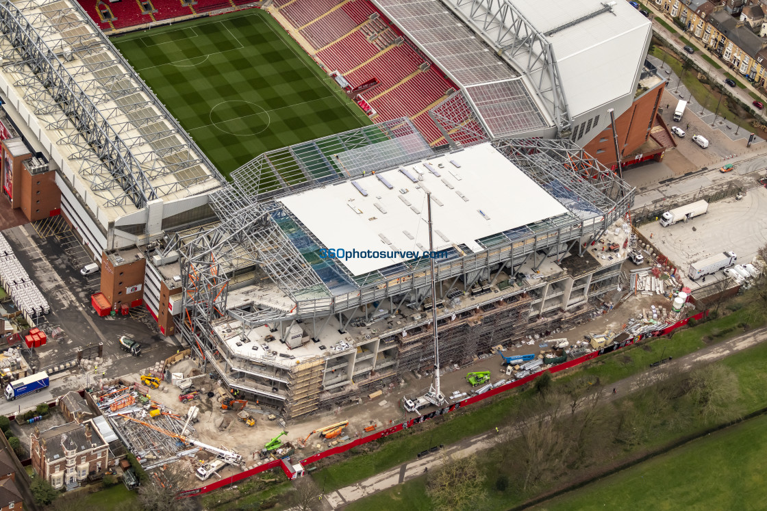 "Liverpool aerial Anfield 230228 7" stock image