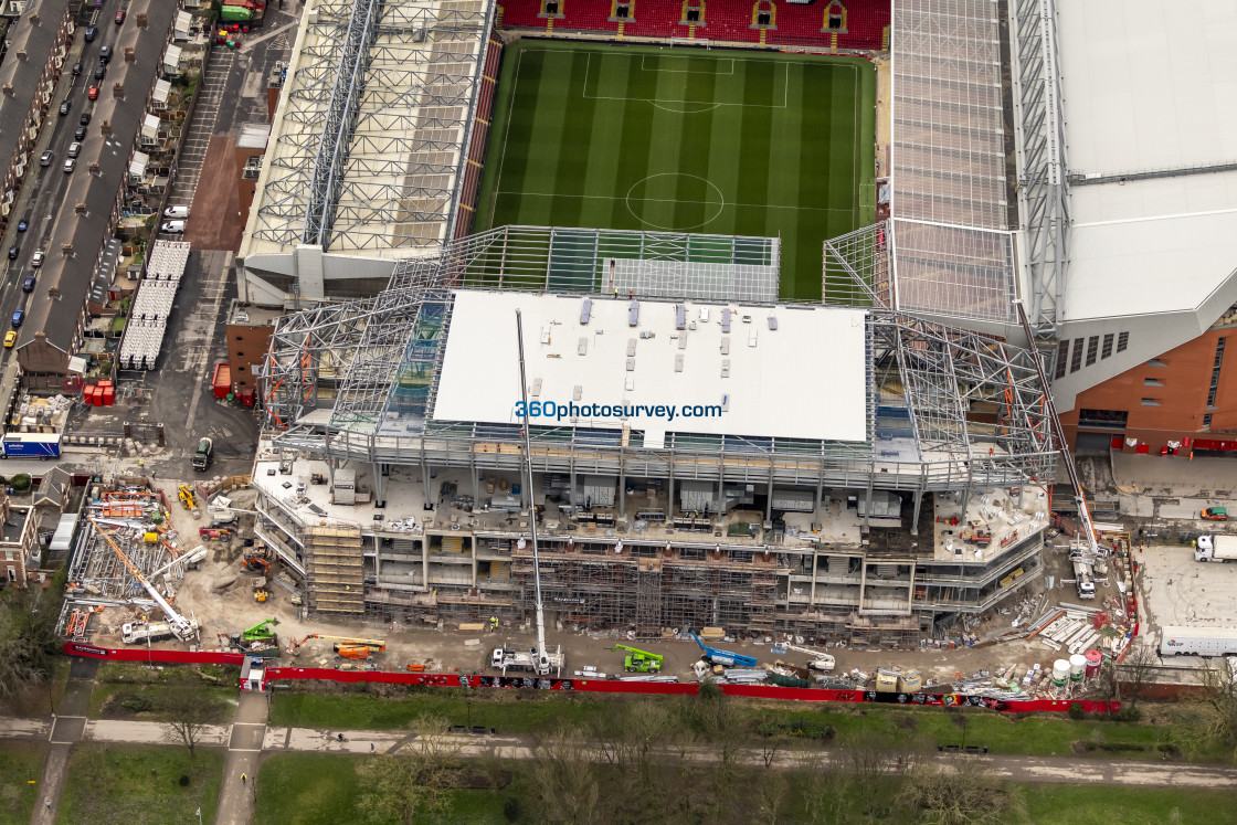 "Liverpool aerial Anfield 230228 7" stock image