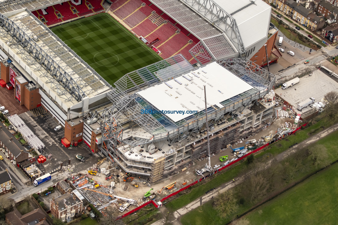 "Liverpool aerial Anfield 230228 7" stock image