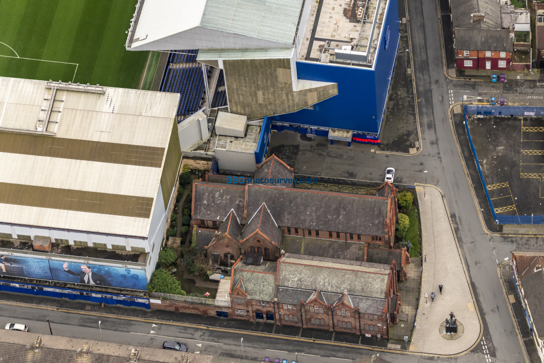 "Liverpool aerial photo Goodison Park 230228" stock image