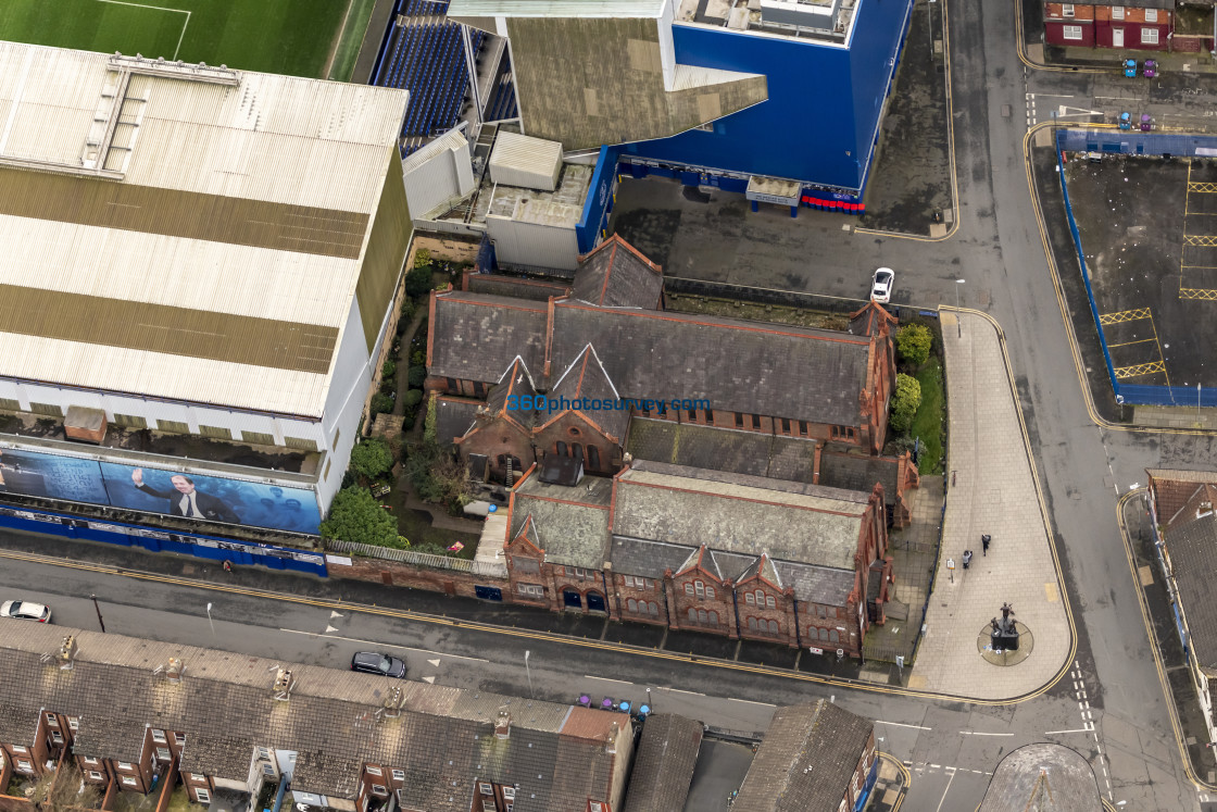 "Liverpool aerial photo Goodison Park 230228" stock image