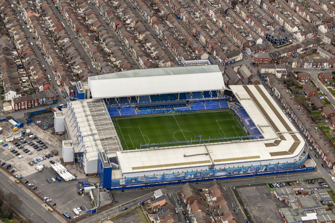 "Liverpool aerial photo Goodison Park 230228" stock image