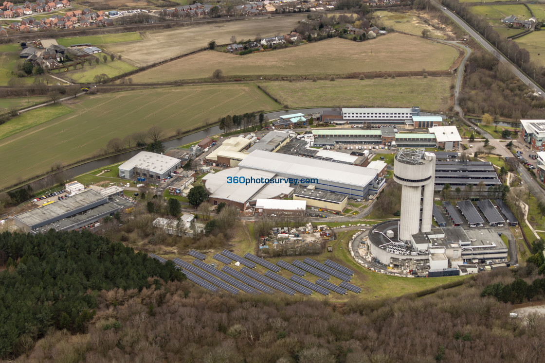 "Daresbury aerial photo Daresbury Laboratory 230228 19" stock image