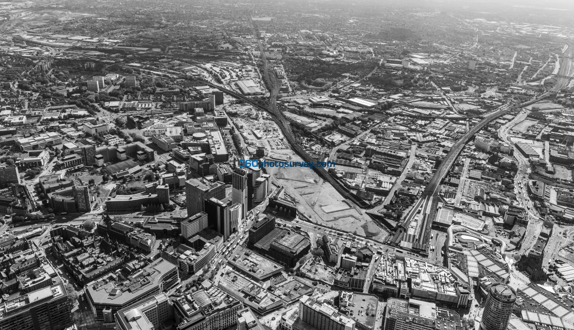 "BIRMINGHAM aerial photo HS2 CURZON STREET 230525 26b" stock image