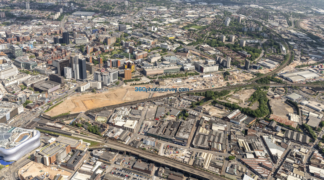 "BIRMINGHAM aerial photo HS2 CURZON STREET 230525 26b" stock image