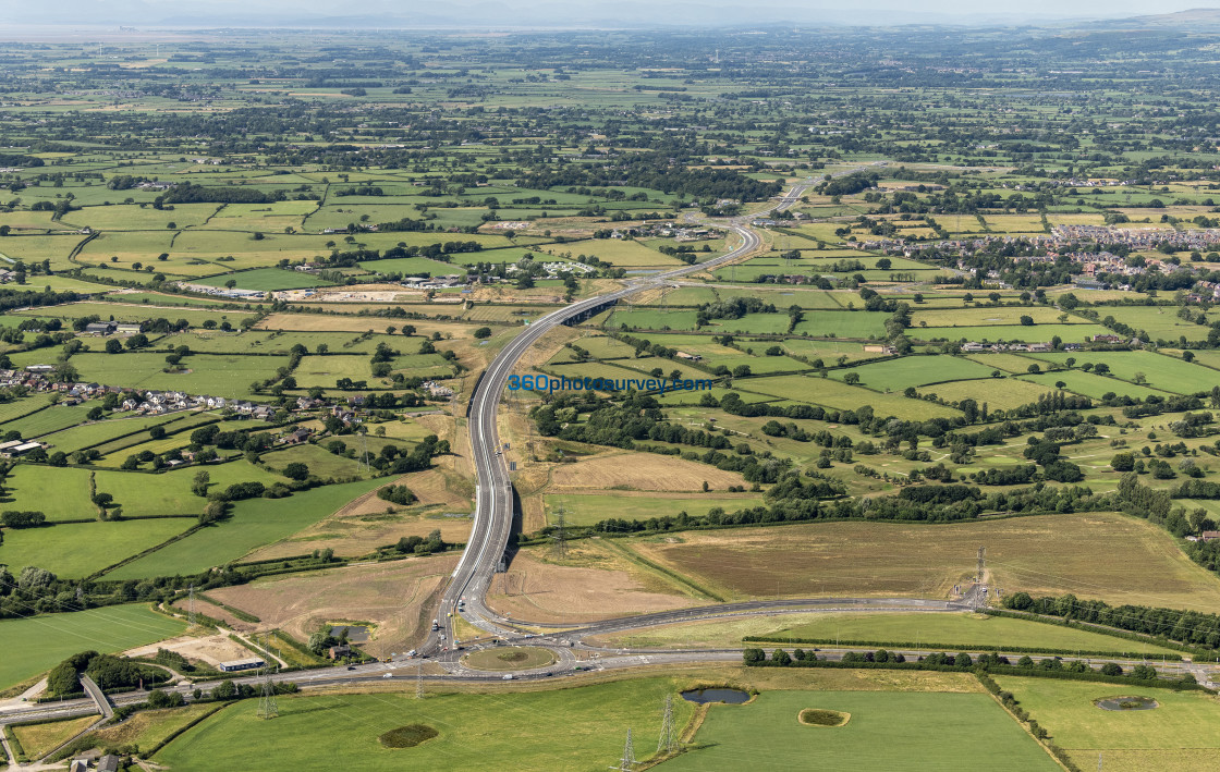 "PRESTON aerial photo PRESTON WESTERN DISTRIBUTOR ROAD 230629 026" stock image