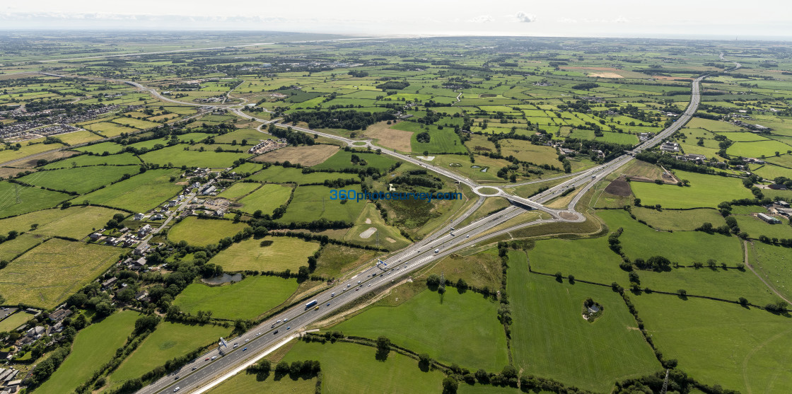 "PRESTON aerial photo PRESTON WESTERN DISTRIBUTOR ROAD 230629 026" stock image