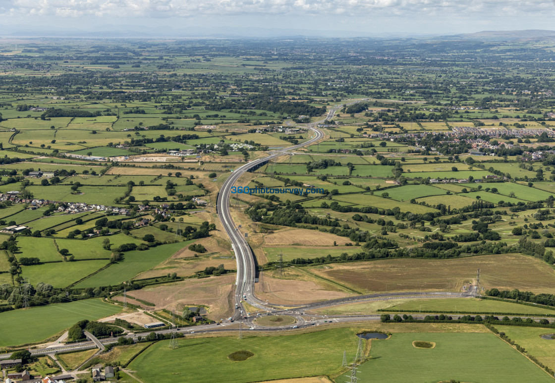 "PRESTON aerial photo PRESTON WESTERN DISTRIBUTOR ROAD 230629 026" stock image