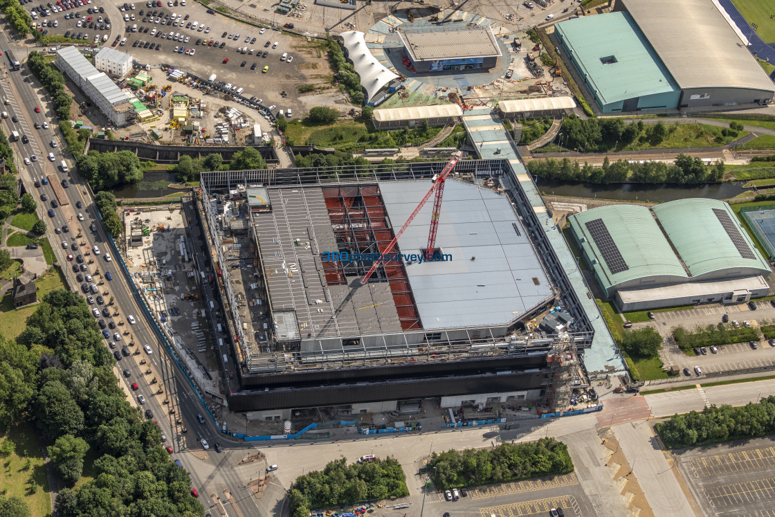 "MANCHESTER aerial photo EASTLANDS ARENA 230629 021" stock image