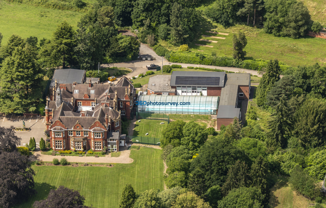 "UTTOXETER aerial photo SMALLWOOD MANOR 230629 011" stock image