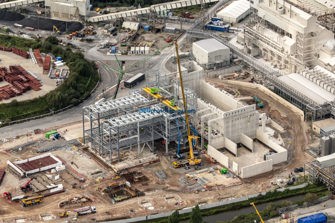 "NORTHWICH aerial photo RUDHEATH WASTE FOR ENERGY PROJECT 230824 7" stock image