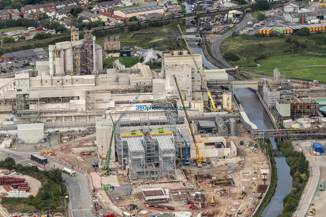 "NORTHWICH aerial photo RUDHEATH WASTE FOR ENERGY PROJECT 230824 7" stock image