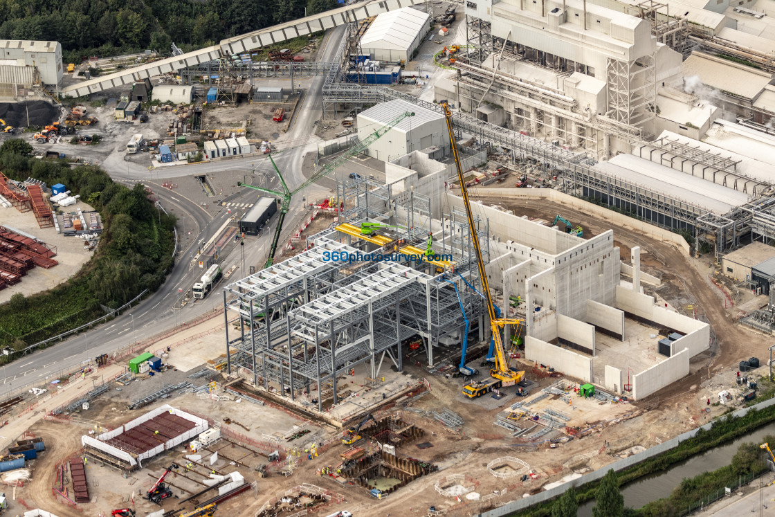 "NORTHWICH aerial photo RUDHEATH WASTE FOR ENERGY PROJECT 230824 7" stock image