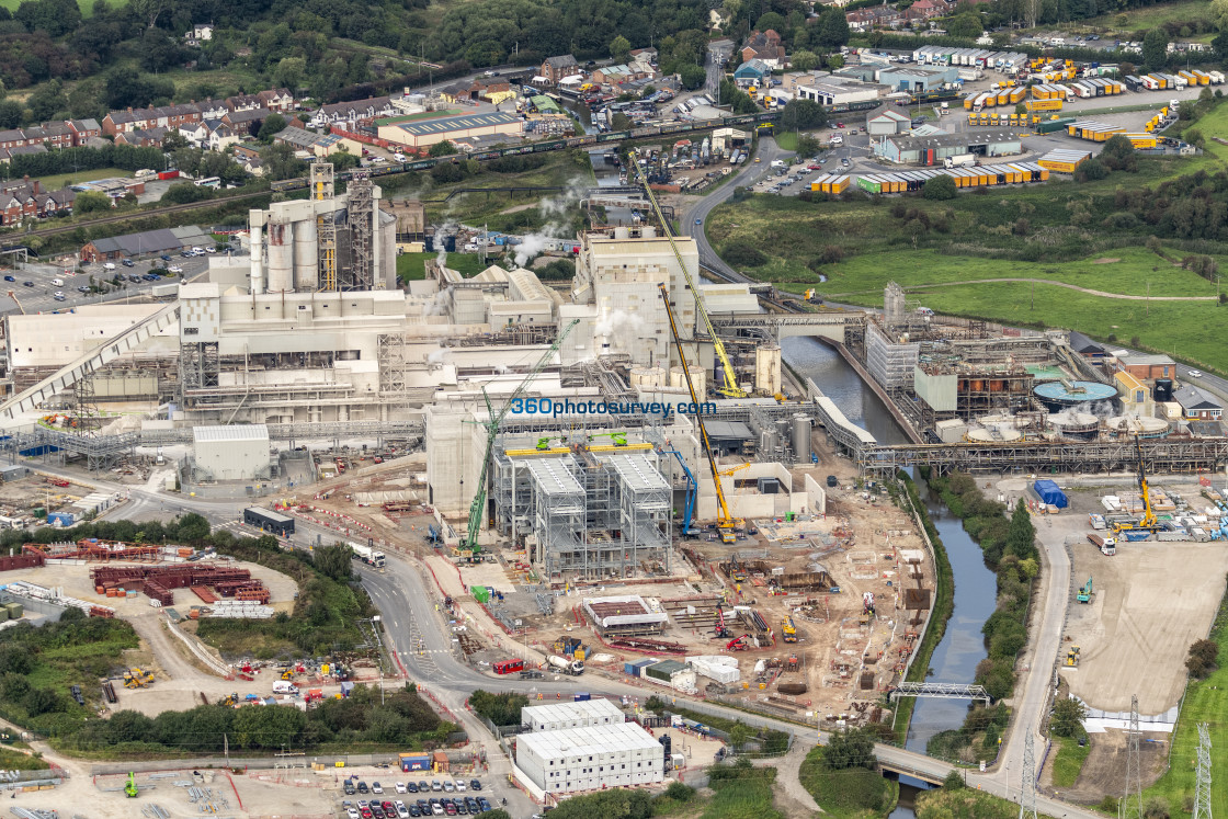 "NORTHWICH aerial photo RUDHEATH WASTE FOR ENERGY PROJECT 230824 7" stock image