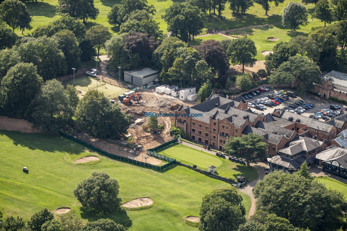 "KNUTSFORD aerial photo MERE GOLF CLUB 230824 8" stock image