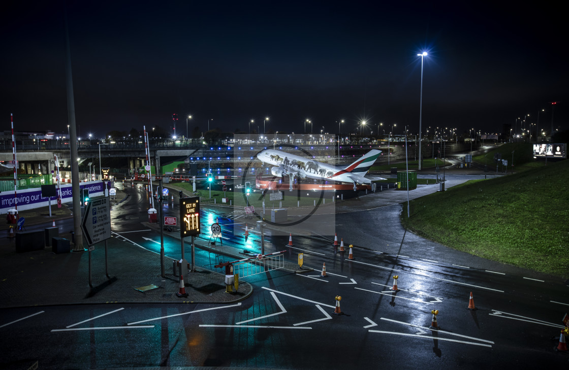 "Tunnel Road East, approach road to Heathrow Airport" stock image