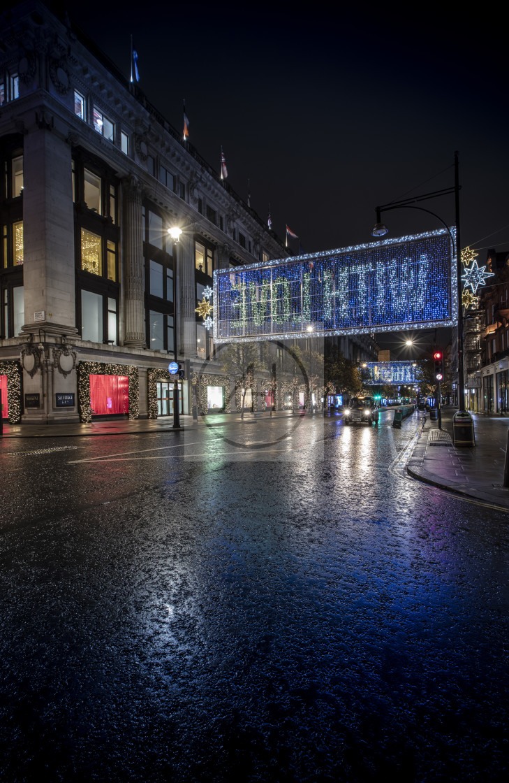 "Oxford Street in Lockdown" stock image