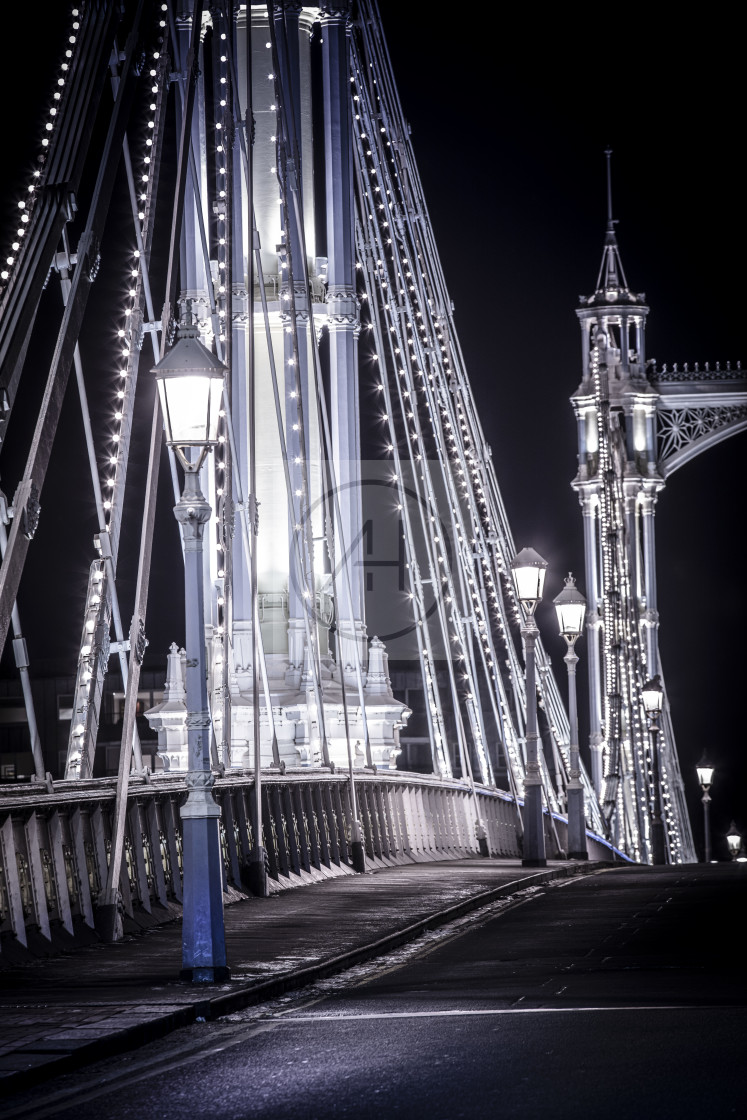 "Albert Bridge, London" stock image
