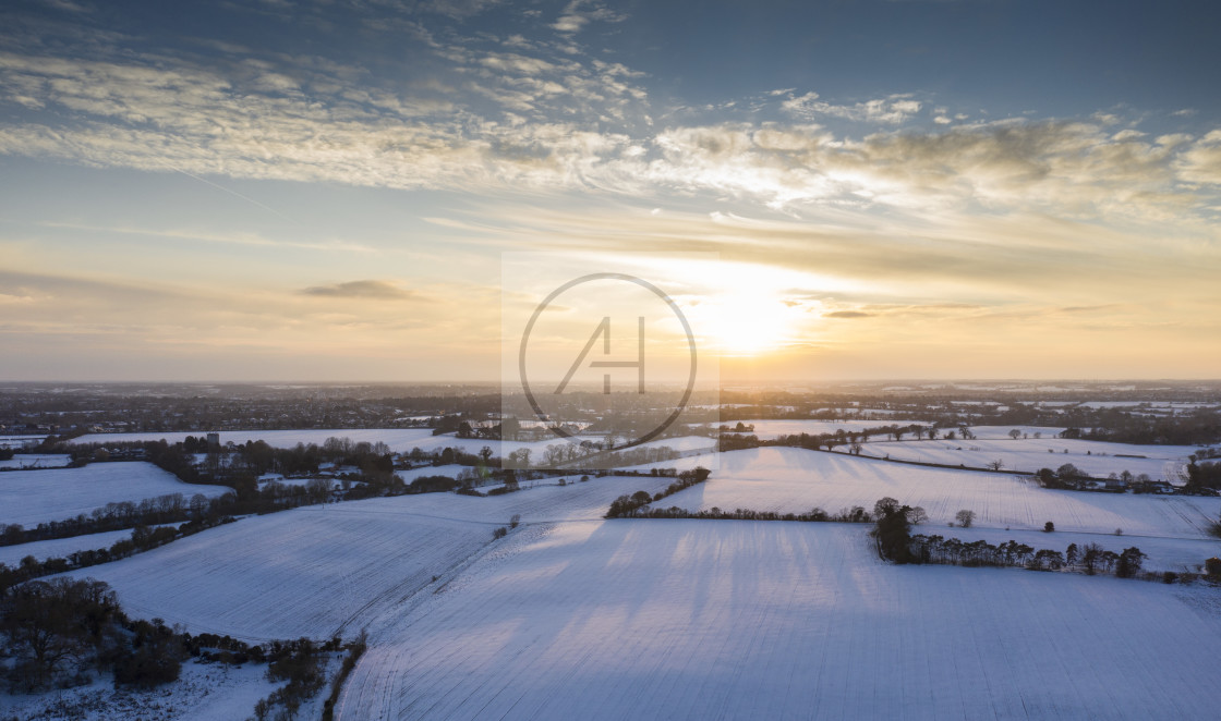 "Fynn Valley sunset" stock image