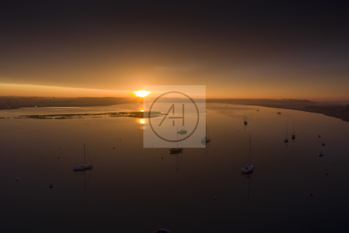 "River Deben at Waldringfield" stock image