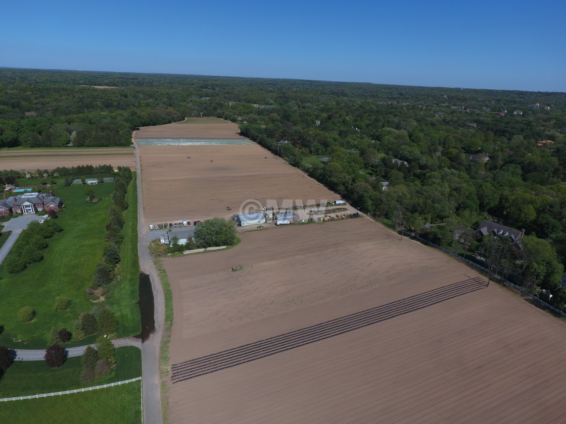 "Farmland drone aerial" stock image