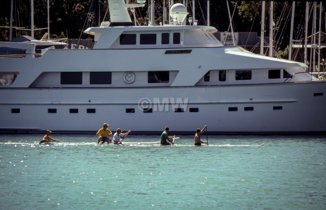 "Hamilton Island Kayaker" stock image