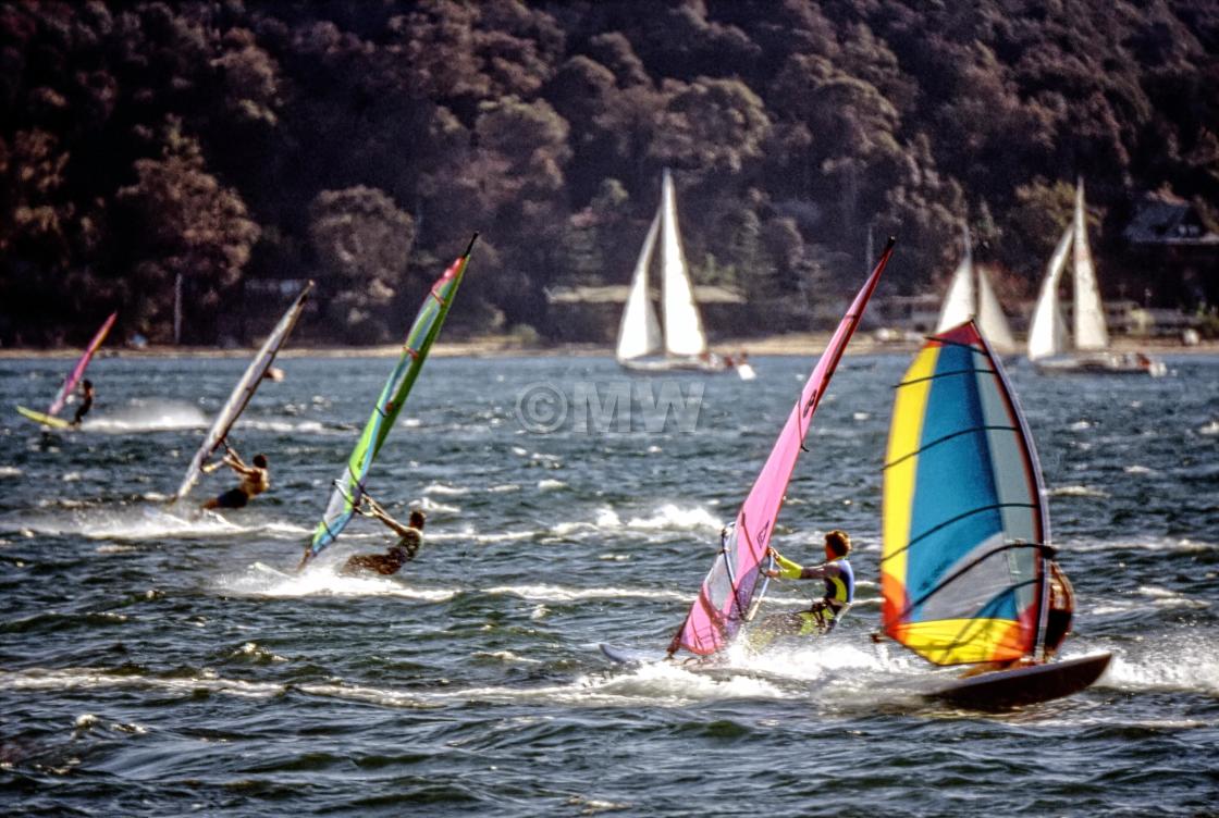 "Windsurfers" stock image