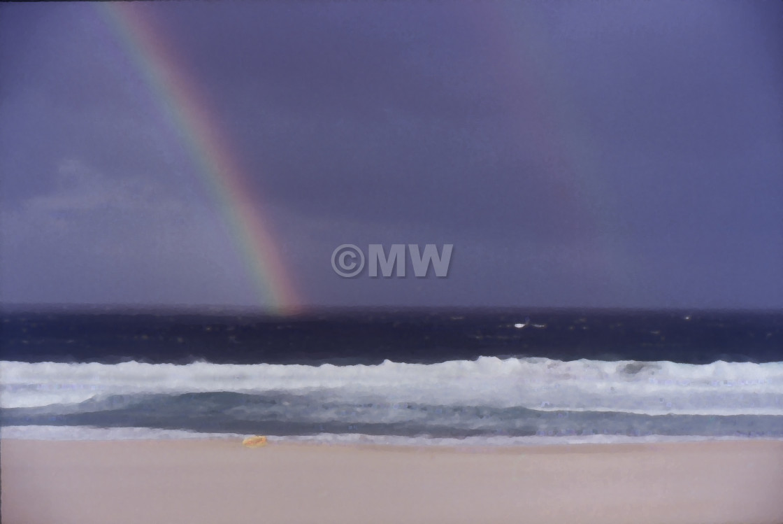 "Bondi Beach Rainbow" stock image