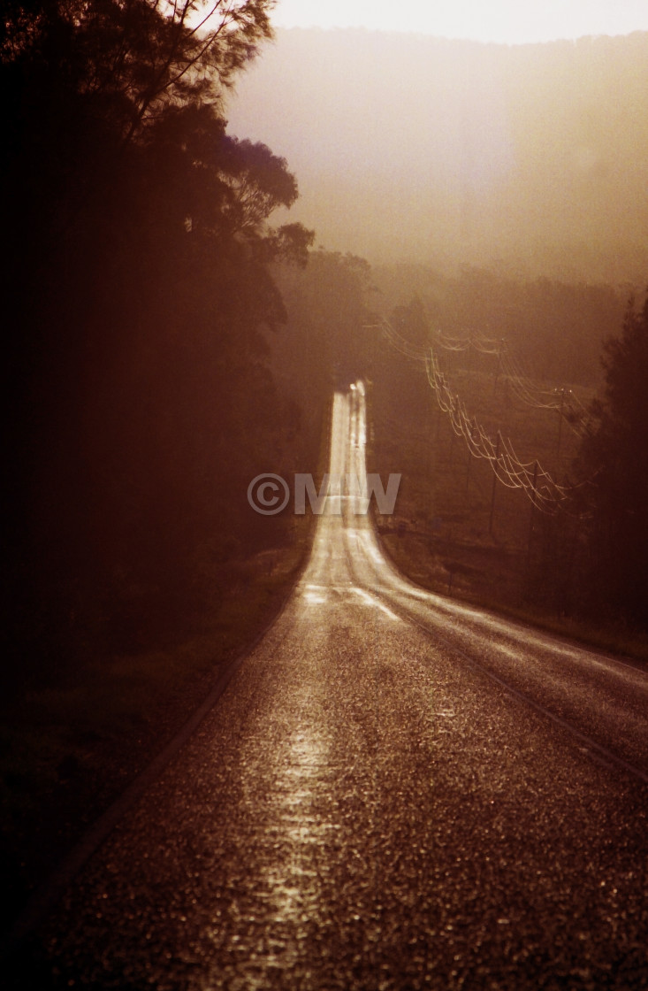 "Country Road" stock image