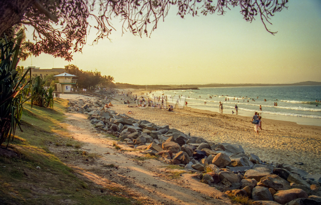 "Noosa Beachfront" stock image